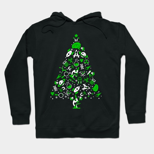 Ugly Science Christmas Tree Hoodie by KsuAnn